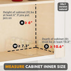 SpaceAid Bamboo Pull Out Spice Rack Organizer - Image 4