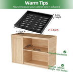 PAKETA 1 Pack Expandable Pull Out Cabinet Organizer, Upgrade 3 Slide Rails - Image 2
