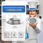 MR.SIGA Kitchen Sink Strainer, Stainless Steel Sink Drain Strainer, Dishwasher - Image 2