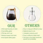 CNWSGEM Sugar Bowls Sugar Container 25.36 FL OZ Glass Coffee Canister Airtight - Image 7