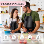 2Pack Adjustable Kitchen Apron for Women Men - Image 2