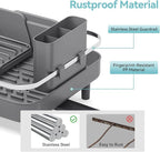 Urackify Expandable Dish Rack for Kitchen Counter, 16.14"-23.62" Large - Image 6