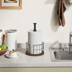 YINMIT Paper Towel Holder Countertop, One-Handed Tear Farmhouse Paper Towel - Image 8