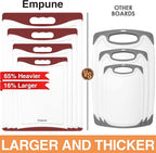 Empune Extra Large Cutting Boards, Plastic Cutting Boards - Image 2