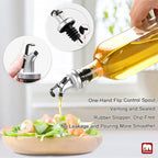 GMISUN Olive Oil Dispenser And Vinegar Bottle 3 Pack 17oz, - Image 3