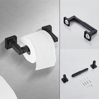 Matte Black Bathroom Hardware Set 4 Pieces, Bathroom Accessories Set Stainless - Image 6