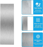 8.7 Inche Stainless Steel Cake Scraper，Double Sided Patterned Edge Stripe Edge - Image 6