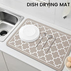 WISELIFE Dish Drying Mat Super Absorbent Drying Mat Large Dish Drying Mats - Image 7
