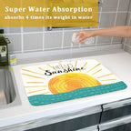 Summer Seaside Sunset over Sea Dish Drying Mat - Image 7
