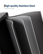 GarveeHome 2 x 10.6 gal Stainless Steel Double Trash Can - Image 3