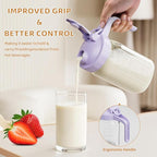 Breast Milk Pitcher, Mason Jar 32 oz, Heavy Duty Wide Mouth Jar - Image 3