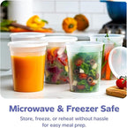 GUSTO [32 oz. - 24 Count Plastic Deli Containers - Disposable Food Storage - Image 3
