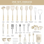 Kikcoin 43Pcs Large Kitchen Utensils Set - Image 2