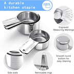 TILUCK Stainless Steel Measuring Cups Set, Kitchen Gadgets - Image 4
