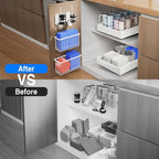 Mustorn 4 Pack Adhesive Cabinet Door Organizer, Lid Organizers Inside Cabinet - Image 7