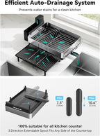 SUNLY Large Dish Drying Rack, Expandable Dish Racks - Image 6