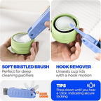 6 Pack Holikme 4 in 1 Cup Lid Cleaning Brush Set - Image 4