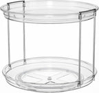 LAMU Rotating Makeup Organizer for Vanity, 10.6in 2 Tier Lazy Susan Turntable - Image 9