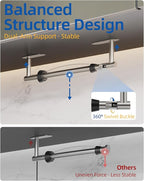 RUACQ Paper Towel Holder Under Cabinet, One Hand Tearing Paper Towel Holder - Image 3