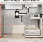 2 Pack 18.5IN-Depth Under Sink Organizer - Image 2