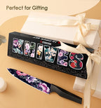 Astercook Knife Set, 12-Piece Flower Kitchen Knives Sets - Image 6