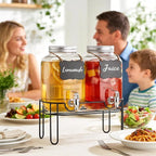 1 Gallon Glass Drink Dispensers - Image 5