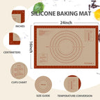 Silicone Baking Mat, Pastry Rolling Sourdough Baking Mat Supplies - Image 7
