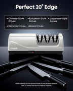 Kitchen Electric Knife Sharpener, 3-Stage Diamond Knife Sharpener Electric - Image 6