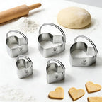 Heart Cookie Cutters, 5 Piece Biscuit Cutters - Image 8