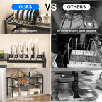 Mustorn Pots and Pans Organizer Under Cabinet, Expandable 2 Tier Under Sink - Image 6