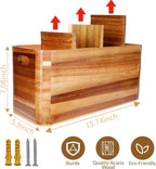 Wooden Kitchen Utensil Holder Organizer - Image 2