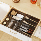 WOWBOX 32 PCS Clear Plastic Drawer Organizer Set, 4 Sizes Desk Drawer - Image 7