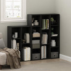 Furinno LUDER Book Shelf, 5-Cube Bookshelf, Reversible Bookcase, 9.4 x 19.5 x - Image 2