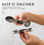 Stanless Steel Magnetic Measuring Spoons Set - Image 2