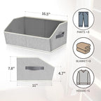 Homsorout Trapezoid Closet Shelf Organizer - Image 2