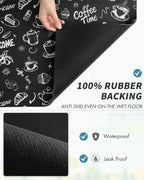 AMOAMI Coffee Mat Hide Stain Rubber Backed Absorbent Dish Drying Mat - Image 5