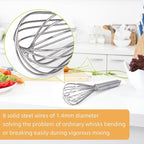 Stainless steel Small whisk for cooking, whisk is crafted - Image 4