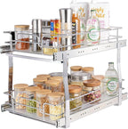VEVOR Pull Out Cabinet Organizer, Chrome-Plated Steel Roll Out Drawer by VEVOR