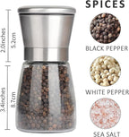 Gulex Pepper Grinder Pepper Mill, Salt Grinder Refillable, Adjustable, - Image 2