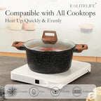 ESLITE LIFE Nonstick Stock Pot - Image 5
