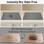 Large Stone Dish Drying Mats for Kitchen Counter, Drying Collapsible Dish - Image 2