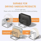 ORDORA 2 Pack Cutting Board Holder Stand Rack Organizer - Image 5
