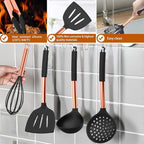 Silicone Cooking Utensil Set, Umite Chef Kitchen Utensils 15pcs Cooking - Image 6