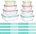 Vtopmart 8 Pack Glass Food Storage Containers - Image 2