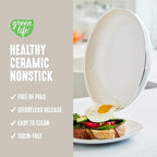 GreenLife Soft Grip 16 Piece Cookware Set, Non-Toxic PFAS-Free Ceramic Nonstick - Image 2