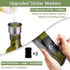 Leaflai Olive Oil Dispenser Bottle, 1 Brush and 1 Funnel Oil Bottles - Image 4