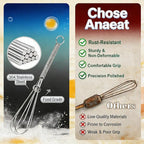 Anaeat Mini Wire Whisks, Beating and Stirring - Image 5