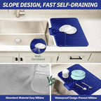 Dish Drying Mat for Kitchen Counter, - Image 4