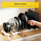 MUDEELA Pots and Pans Organizer under Cabinet, Pot Rack - Image 8