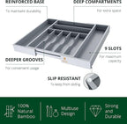 ROYAL CRAFT WOOD Luxury Bamboo Kitchen Drawer Organizer - Image 4
